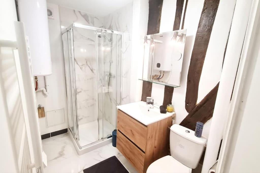 Apartamento Chic Et Normand, Parking Facile, Wifi Hd Pont-Audemer Exterior foto