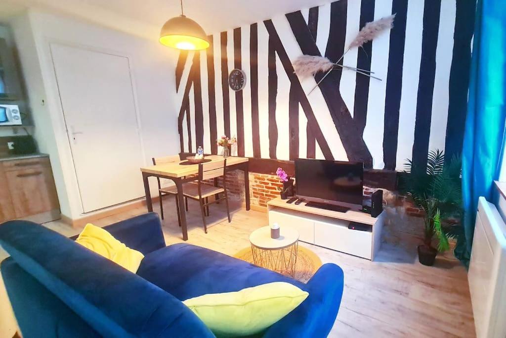 Apartamento Chic Et Normand, Parking Facile, Wifi Hd Pont-Audemer Exterior foto